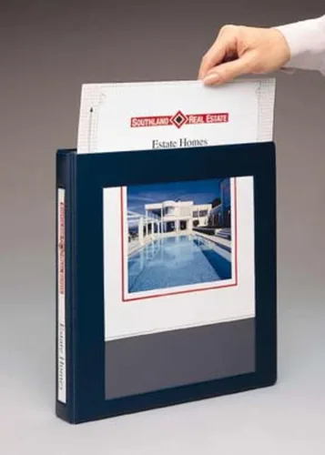 Vista 3 de Avery® Carpeta resistente con 3 anillas, anillos EZD® de 2 pulgadas, 1 carpeta negra (68032)