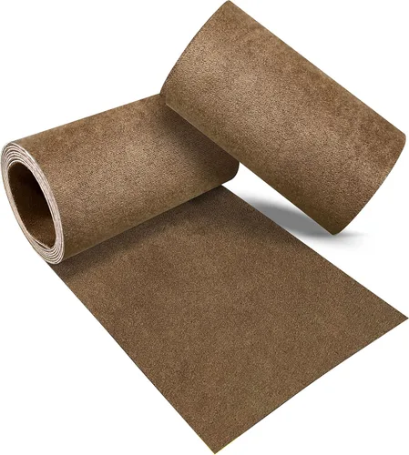 Vista 24 de Parche de reparación de terciopelo, parche de tela de franela autoadhesivo, varios colores, parche de microfibra, se puede usar para parches de Beige