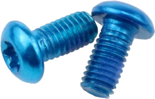 Vista 3 de Tornillo Rotor de freno de disco de bicicleta Tornillo de rotor de bicicleta M5x10mm para bicicleta de carretera Bicicleta de montaña (azul) 24pcs