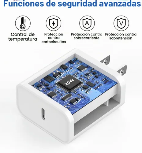 Vista 4 de Cargador para iPhone 17 de carga rápida, cargador rápido USB C y cable tejido USBC a C de 3 pies tipo C para Apple iPhone 17e/17/17 Pro Max/17