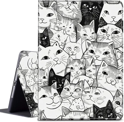 Vista 46 de Funda para tablet Kindle Fire 7 2019/2017 lanzamiento 9ª/7ª generación 7 pulgadas, ligera, protectora de piel sintética, cubierta inteligente