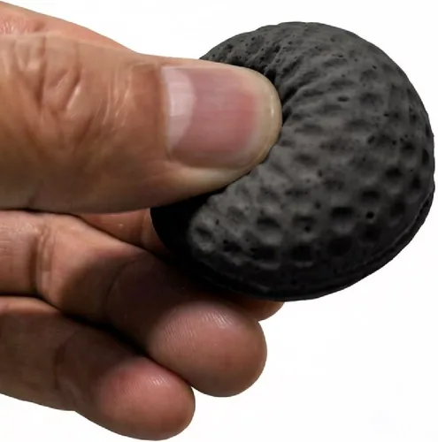Vista 3 de Pelotas de golf para gatos Interactivas Esponja Espuma Pelotas de fútbol Juguete Negro