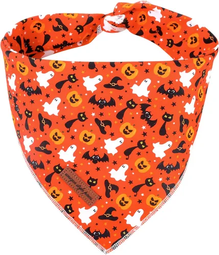 Vista 15 de Unique Style Paws Bandanas para perros, 1 unidad, lavables, de algodón, triangulares, para perros y gatos pequeños, medianos y grandes