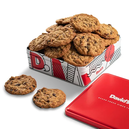 Vista 9 de David's Cookies Galletas recién horneadas – Deliciosa variedad suave hecha a mano – Exquisito regalo gourmet para amigos y familiares en ocasiones