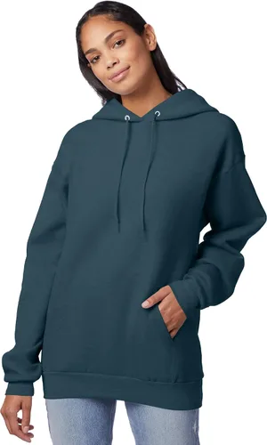 Vista 4 de Hanes EcoSmart Hoodie, Midweight Fleece, Pullover Hooded Sweatshirt for Men