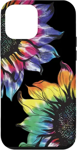 Vista 16 de Tie Dye Sunflower Phone Case Fun Colorful Retro Hippie Gift Case for iPhone 17