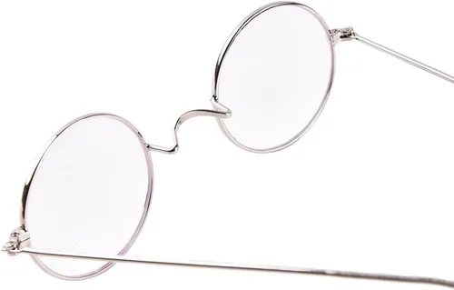 Vista 4 de Agstum Marco de gafas de borde de alambre raro óptico redondo pequeño retro