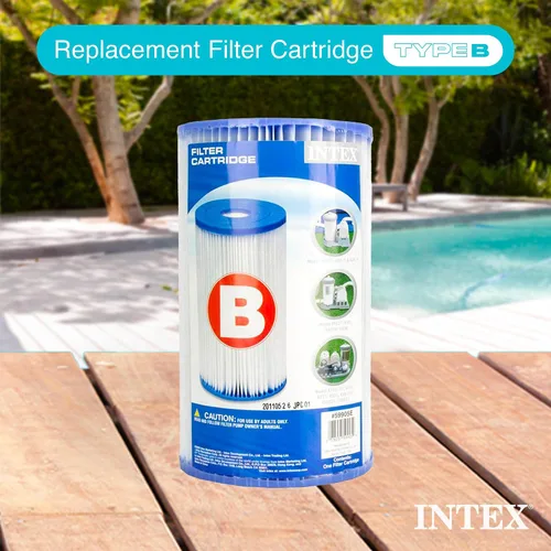 Vista 3 de Intex 29005E - Cartucho de bomba de filtro de material Dacron fácil de limpiar, 29005E para piscina, tipo B, (paquete de 2)