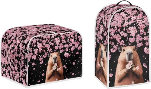 Vista 15 de Talayituse Cubierta de licuadora de tortuga de playa con estampado de corazón de estrella de mar, 2 piezas, fundas para cafetera, fundas para Playa