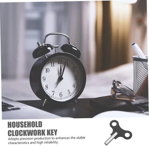 Vista 4 de DOITOOL Juego de llaves de reloj de metal, llave de relojería para el hogar, llave de bobinado para accesorios de reloj
