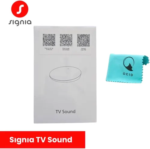 Vista 3 de Signia - Transmisor Bluetooth de sonido para TV, transmisión directa para audífonos Compatible con dispositivos Rexton, Miracle-Ear, Signia