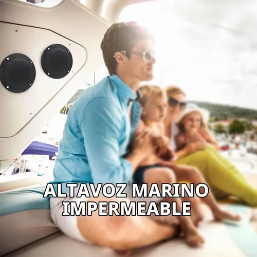 Vista 7 de Estéreo marino - Impermeable Bluetooth MP3 USB AM/FM Radio con 2 altavoces negros (304-4001B)