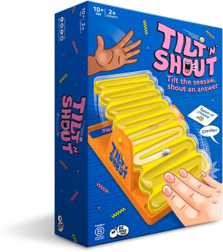 Vista 7 de Big Potato Tilt ’n’ Shout – Juego de mesa familiar de ritmo rápido para adultos y niños Juego de fiesta de preguntas con categorías y contenido