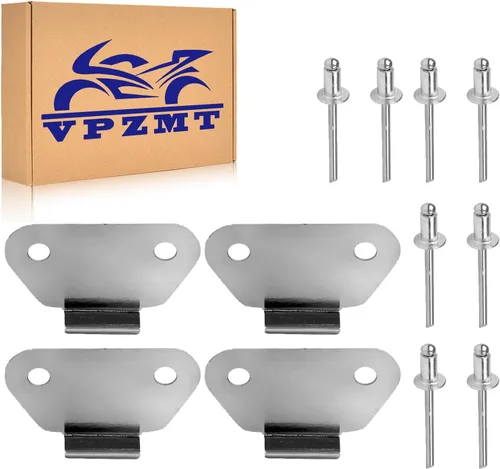 Vista 6 de Harley Abrazaderas de 1/4 de vuelta con arandelas, pernos de montaje de alforjas para silla de montar/Abrazaderas de alforjas para Harley Touring