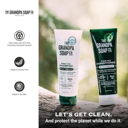 Vista 6 de Champú Grandpas Soap Wonder Pine Tar, 8 FZ