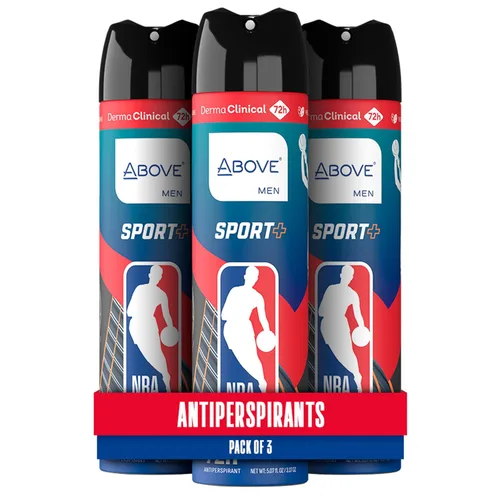 Vista 9 de Above NBA - Desodorante antitranspirante en aerosol para hombres CHAMPION EDITION Protección contra el sudor y el olor 72H Desodorante