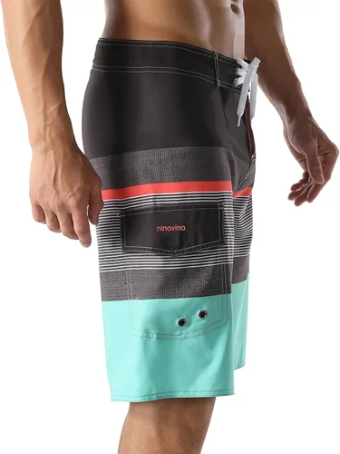 Vista 3 de ninovino Traje de baño deportivo para hombre de secado rápido con forro
