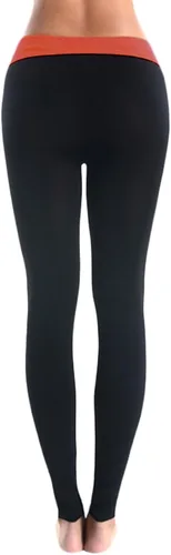 Vista 3 de BASICO Leggings de algodón y elastano para mujer, para yoga, entrenamiento, descanso