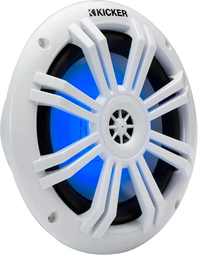 Vista 2 de KICKER 49KM604WL KM 6.5" 4Ω Altavoces Coaxiales Marinos LED Azul - Par