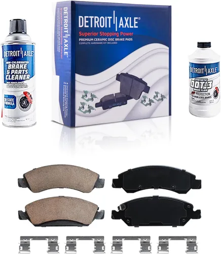 Vista 54 de Detroit Axle - Pastillas de freno para Avalanche Express Suburban Savana Yukon XL 1500 Chevy Tahoe GMC Cadillac Escalade, Pastillas de freno
