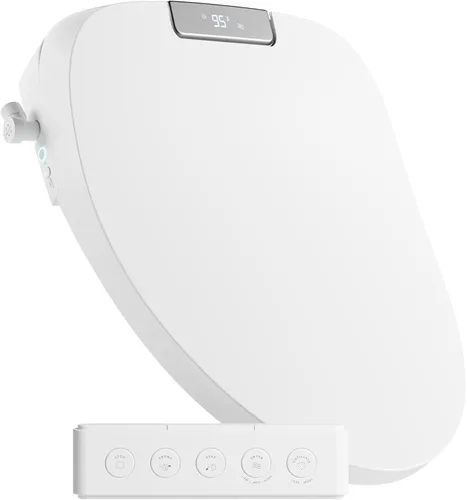 Vista 2 de TUSHY Aura - Asiento de bidé eléctrico de lujo Asiento de inodoro con calefacción con control de temperatura, agua caliente ajustable al instante