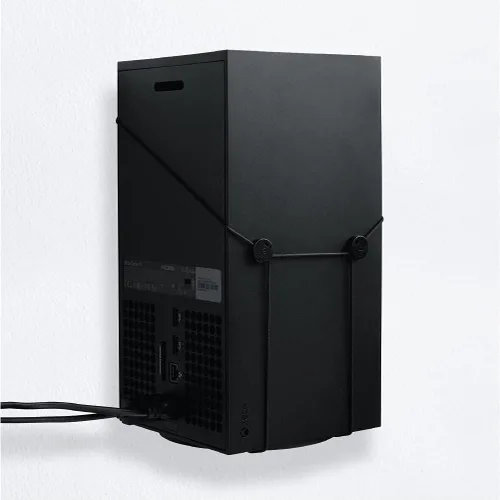 Vista 4 de Xbox Series X Wall Mount Solution by FLOATING GRIP - Mounting Kit for Hanging & Displaying Consoles in Video Gaming Room