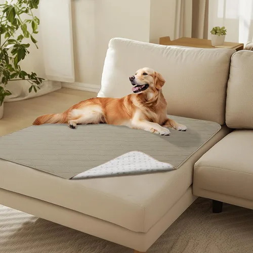 Vista 19 de Luciphia Funda de sofá 100% impermeable para perros, antideslizante, protector de sofá para mascotas, tapete para sofá, cachorro y gatos, con parte