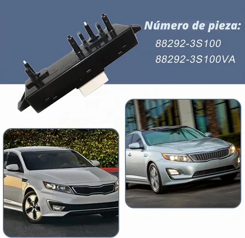 Vista 5 de XQSMWF Interruptor de control del asiento eléctrico delantero derecho del lado del pasajero compatible con KIA Optima K5 2011-2016 2.0L 2.4L l4