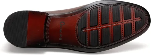 Vista 4 de Full Grain Leather Crocodile Pattern Slip-on Loafers for Men