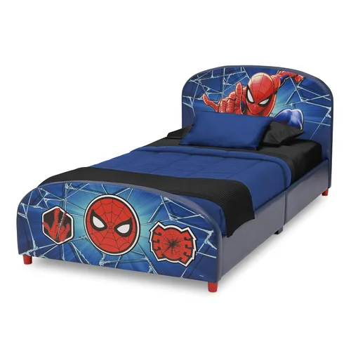 Vista 4 de Delta Children Organizador de cama individual y juguetes, Marvel Spider Man