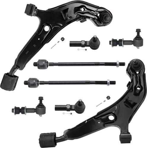 Vista 194 de Detroit Axle - Kit de brazos de control de extremo de 8 piezas para Toyota 2001-2003 Highlander 2002-2003 Camry Lexus ES300, 2 conjuntos de brazos