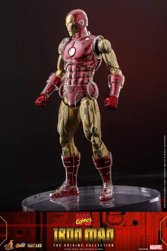 Vista 8 de Hot Toys 1:6 Iron Man - Colección Origins, multicolor