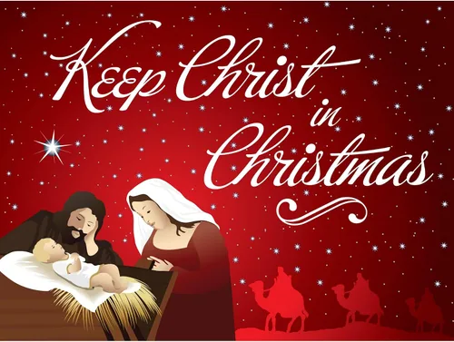 Vista 5 de Letrero de Navidad con texto en inglés "Keep Christ in Christmas" para exteriores, de doble cara, con soporte de metal, para iglesia, hogar