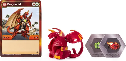 Vista 2 de Bakugan, Dragonoid, criatura transformadora coleccionable de 2 pulgadas de alto, para edades de 6 años en adelante