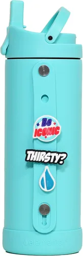 Vista 9 de Elemental Iconic - Botella de agua reutilizable para niños de 20 onzas con Tinte lila