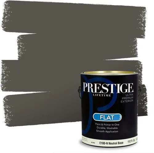 Vista 98 de PRESTIGE Paints - Pintura interior e imprimación en uno, 1 galón, cáscara de huevo, pimienta envejecida