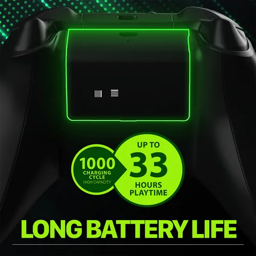 Vista 2 de Fosmon Rechargeable Battery Pack Compatible with Xbox Series XS Controllers (Not for Xbox One 360) Controller (2 Pack), Works Charging Dock