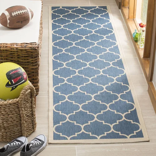 Vista 35 de SAFAVIEH Courtyard Collection - Alfombra decorativa de 2 x 3 pies 7 pulgadas, verde oscuro y beige, no desprende pelusa y de fácil cuidado
