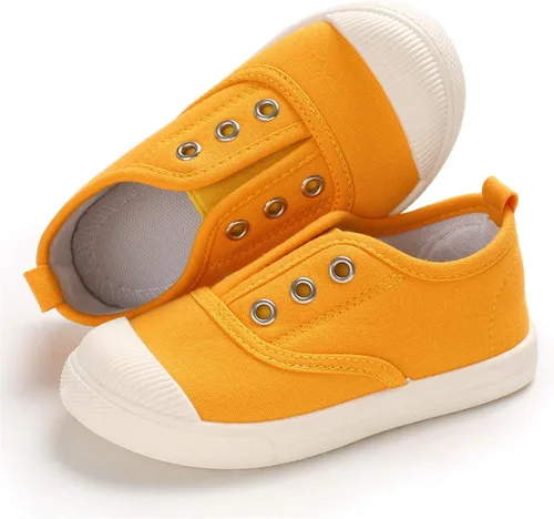 Vista 5 de E-FAK Toddler Shoes Boys Girls Canvas Sneaker Slip-On Kids Shoes Light Weight Fashion Casual Running Shoes(ToddleLittle KidsBaby)