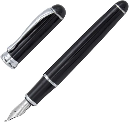 Vista 2 de Gullor Pluma Elegent Art con pluma estilográfica Jinhao 750 de 18 kgp, punta curvada