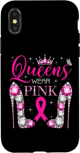 Vista 5 de iPhone 16 Queens Wear Rosa Concientización del Cáncer de Mama Estuche de Cinta Rosa