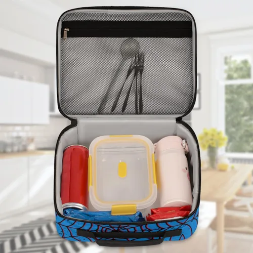 Vista 5 de Lonchera personalizada para niños – Lonchera personalizada para niños y niñas, bolsa de almuerzo con aislamiento suave e impermeable reutilizable