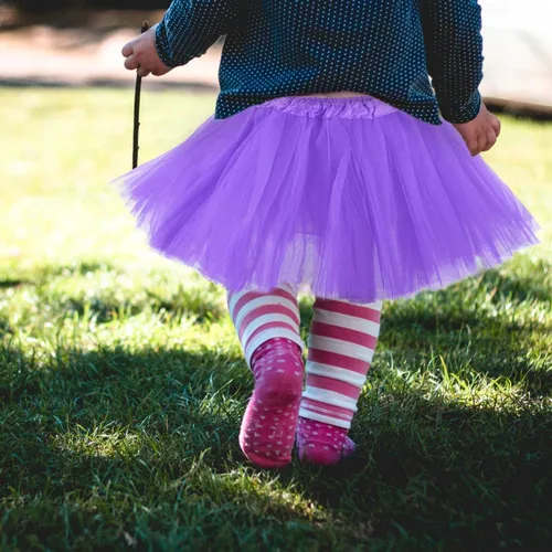 Vista 4 de Belababy - Falda tutú para bebé tutús 5 capas de tul para niñas y bebes