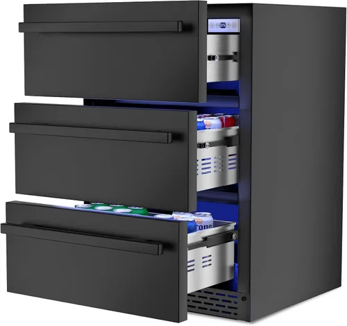 Vista 9 de Mini enfriador de vino de 8 botellas, refrigerador de bebidas con enfriamiento rápido, gabinete de vino termoeléctrico bodega para mujeres, hombres
