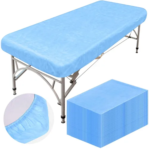 Vista 9 de Mixweer 30 piezas de sábanas de mesa de masaje a prueba de aceite e impermeables ajustables para spa de 39 x 87 pulgadas, sábanas protectoras Negro
