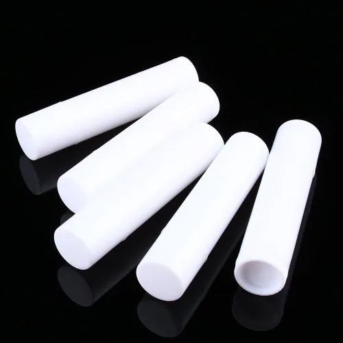 Vista 4 de 100PCS 0.2 fl oz Claro Negro Blanco Vacío Lápiz Labial Bálsamo Labial Contenedor Tubo
