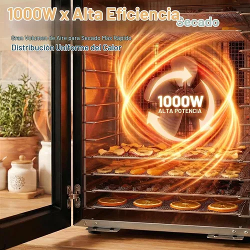Vista 3 de Máquina de deshidratador de alimentos 12 bandejas de acero inoxidable