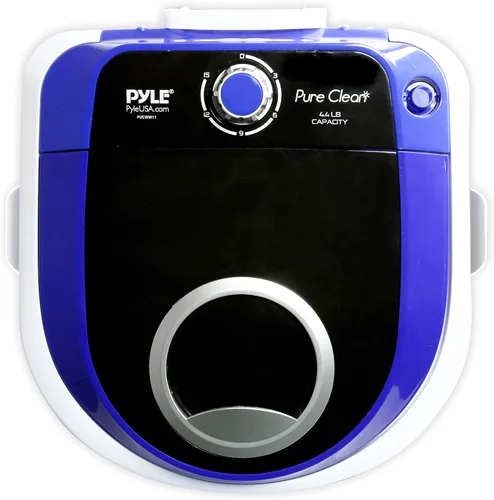 Vista 2 de PURE CLEAN PUCWM11.7 Lavadora compacta para el hogar, mini lavadora de ropa portátil, azul