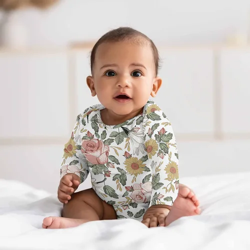 Vista 17 de Sweet Jojo Designs Baby Clothes Bodysuit Short Long Sleeve Newborn Infant Bodysuits