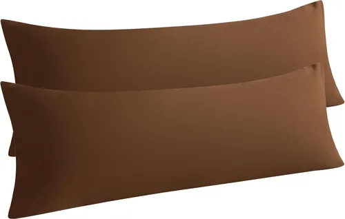 Vista 66 de NTBAY Juego de 2 fundas de almohada estándar, paquete de 2 fundas de almohada de microfibra cepillada de 20x26, suaves, resistentes a las arrugas, a
